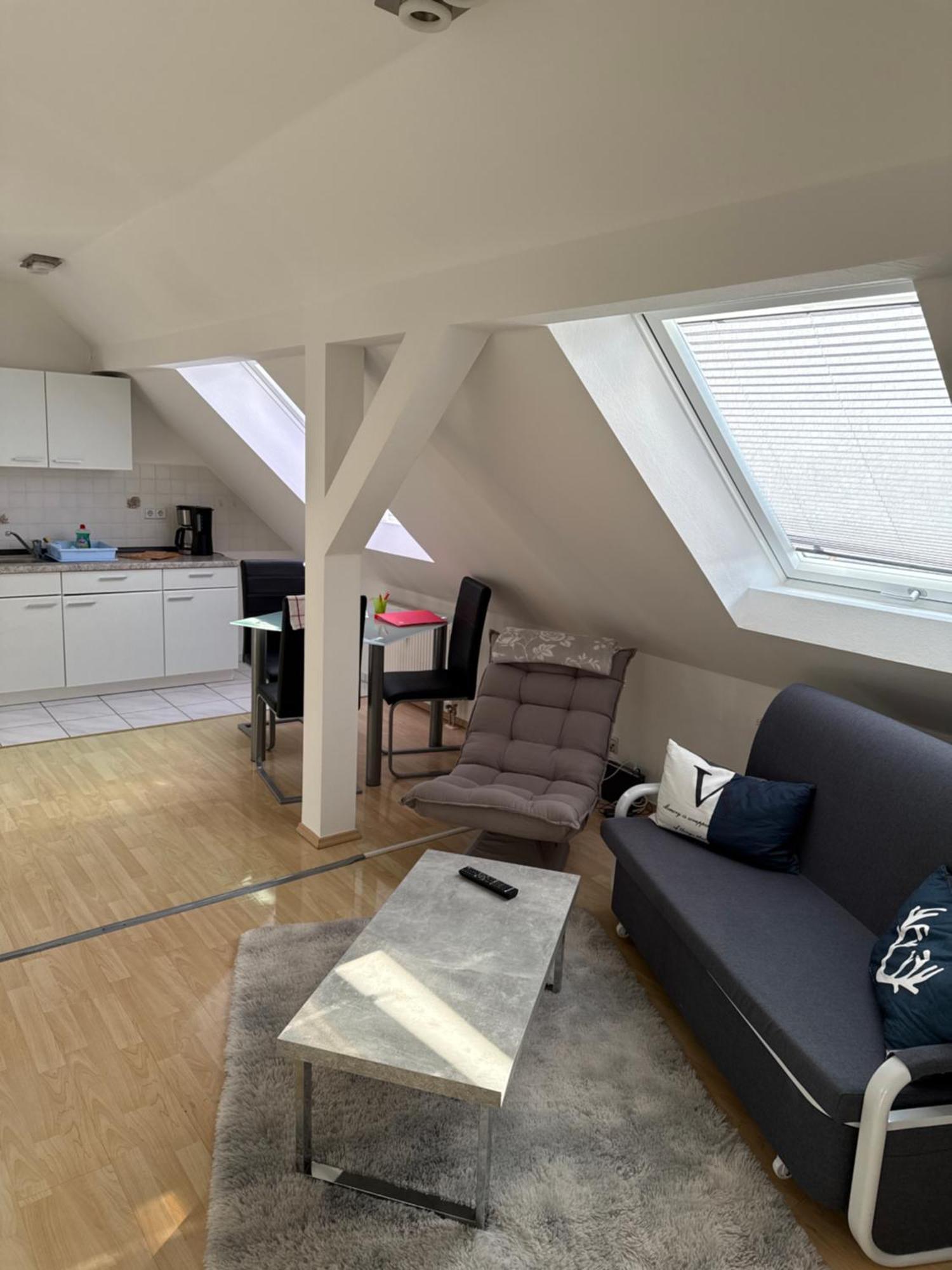 Kuschelige Dachgeschosswohnung Am Clarapark Leipzig Eksteriør billede