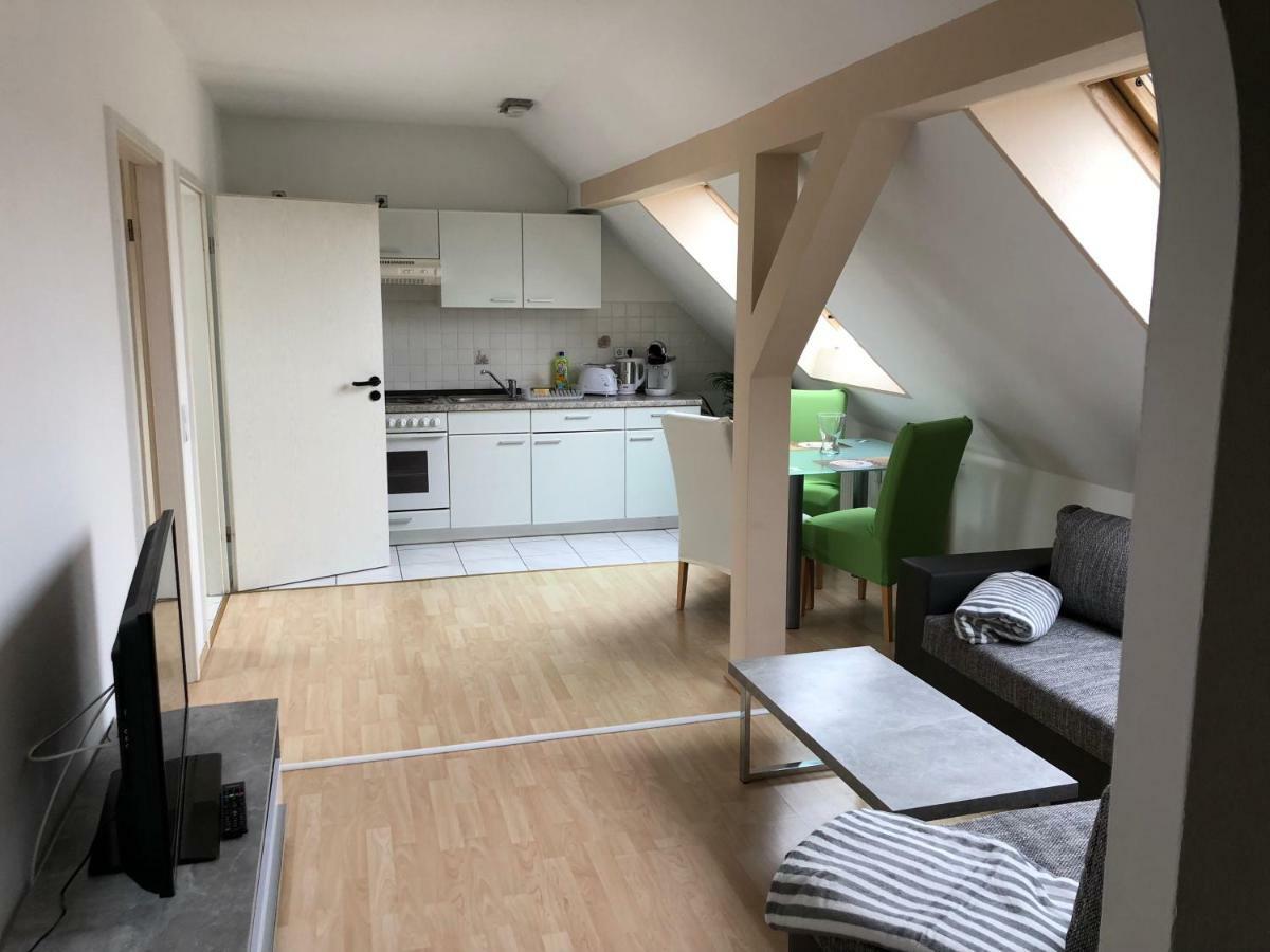 Kuschelige Dachgeschosswohnung Am Clarapark Leipzig Eksteriør billede